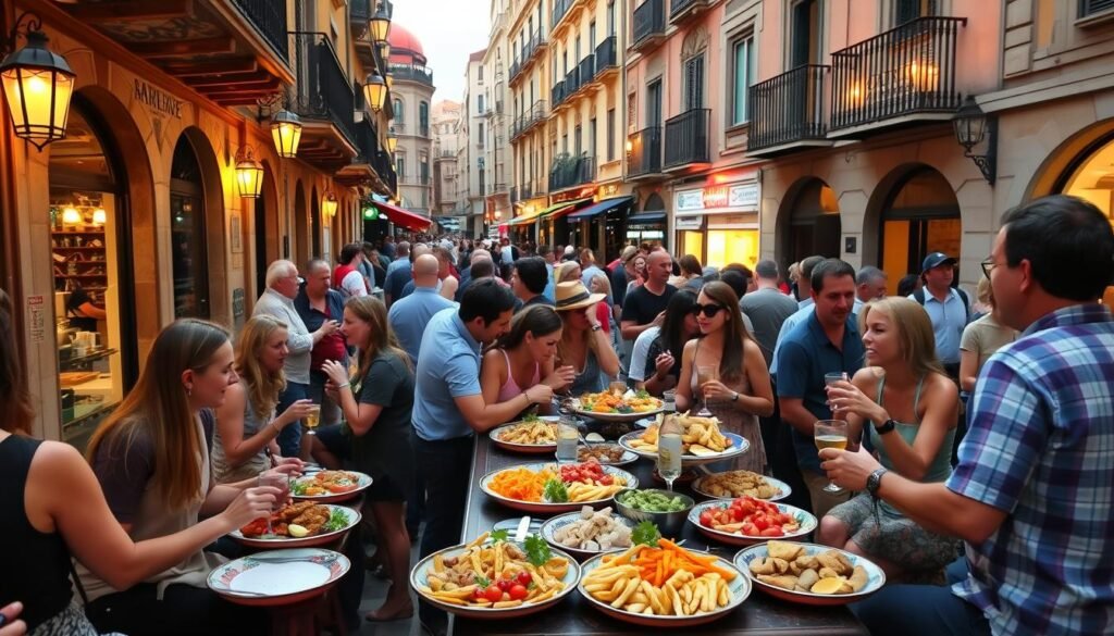 Tapas crawl in Barcelona