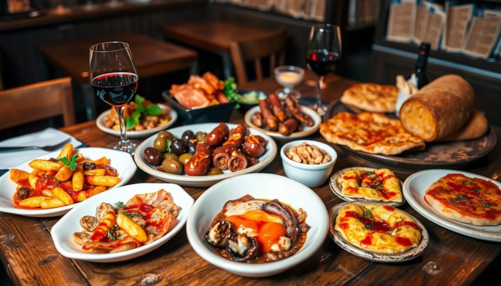 Typical tapas dishes in Madrid